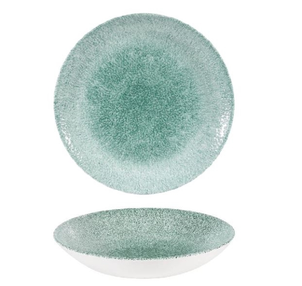 BOWL 18.2CM RAKU JADE GREEN RKJGEVB71