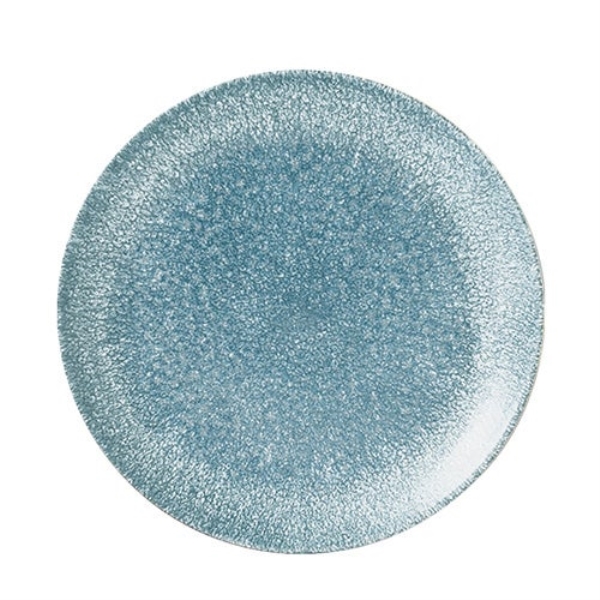 FLAT PLATE 21.7CM RAKU TOPAZ BLUE RKTBEVP81