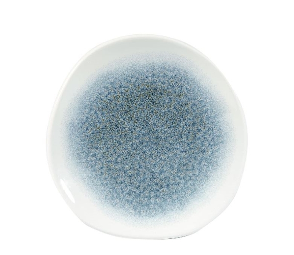 FLAT PLATE 18.6CM RAKU TOPAZ BLUE RKTBOG7 1