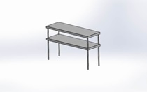 SERVICE SHELF DOUBLE DECK CO SR2120X40