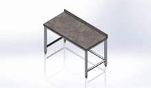 TABLE MARBLE TOP CO TCM160X80