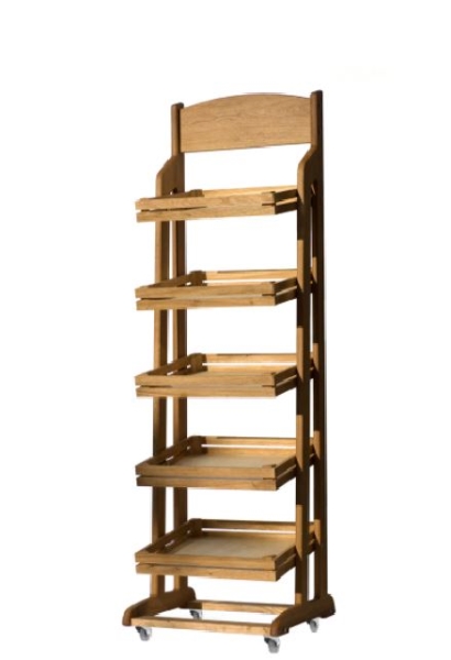 DISPLAY STAND WOODEN 5 TIERS RU_476_E