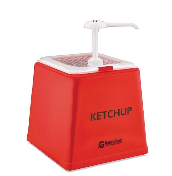 KETCHUP DISPENSER W STAND 2.5LT GDK 01