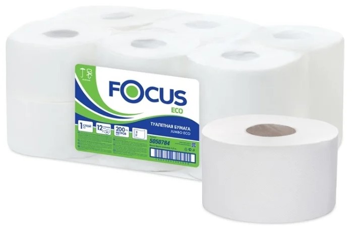 TOILET PAPER FOCUS 1 LAYER 200 MT 1 LAYER