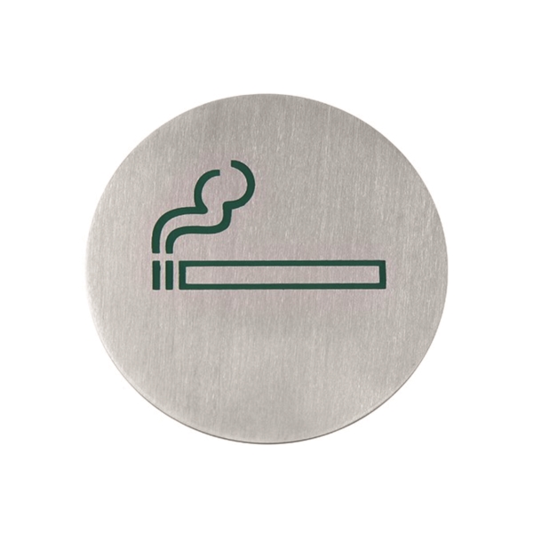 WALL SIGN ROUND SMOKING 663783