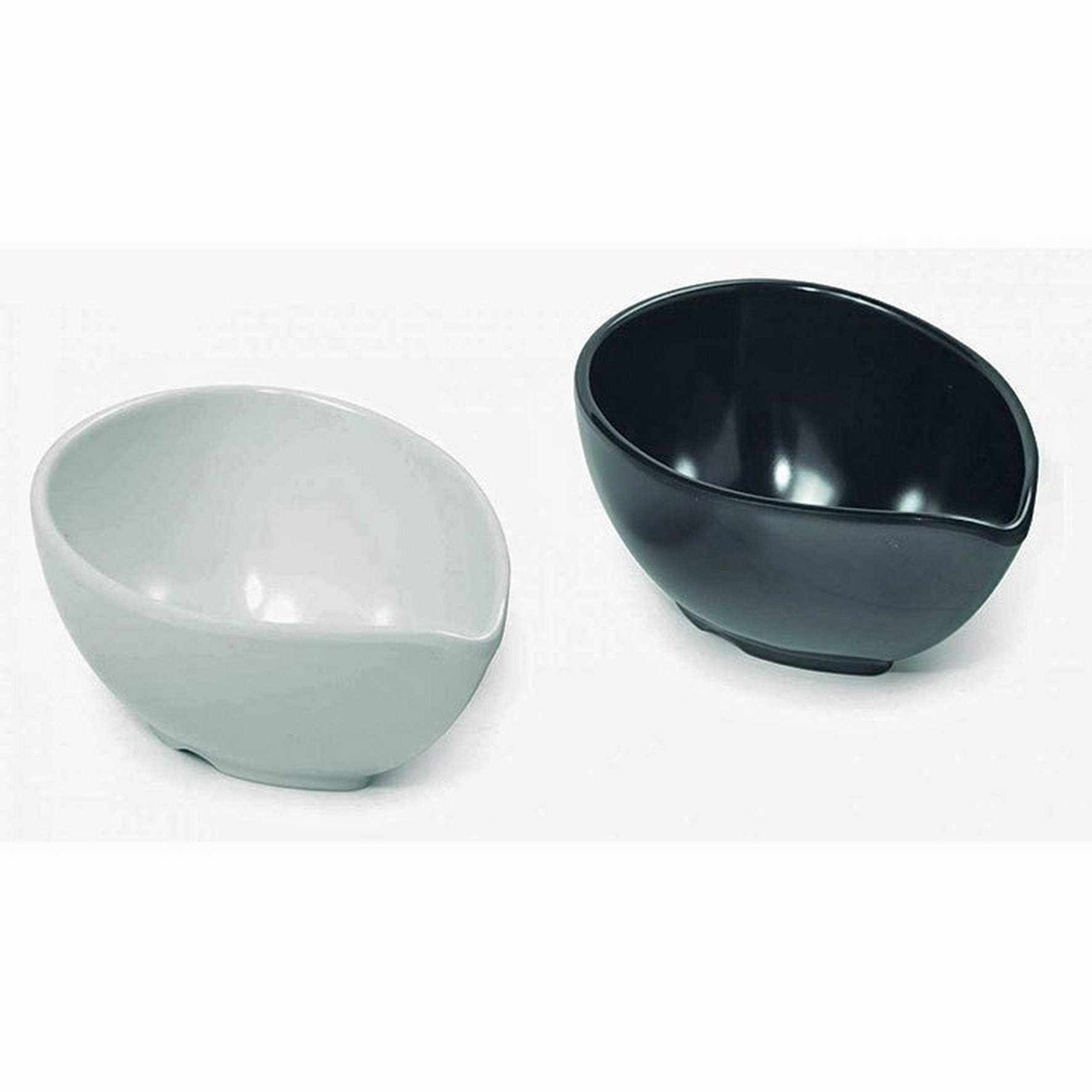 BOWL MELAMINE BLACK TULIP 10X7.5CM 58121075