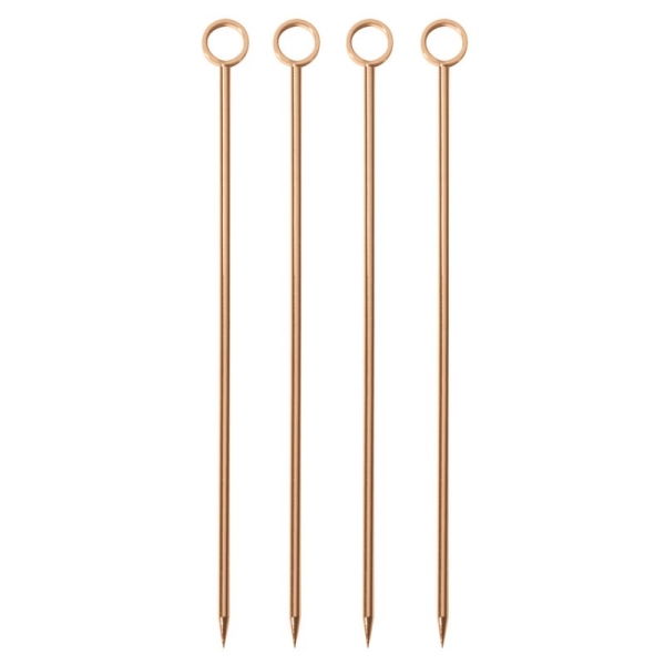 COCKTAIL PICK SS COPPER 10CM 4PCS 41492C00