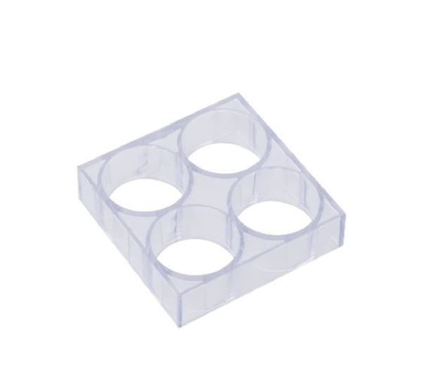 TRAY FOR MONOPORTION MOULDS HEART 96PCS 47651 03