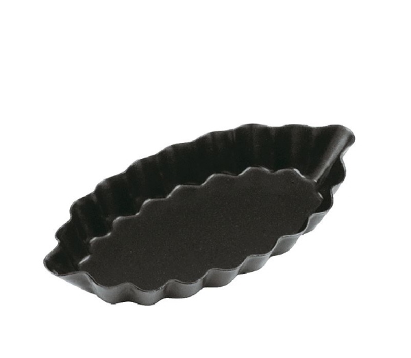 CAKE MOULD OVAL BOAT NON STICK 8X4X1.2 47721 08