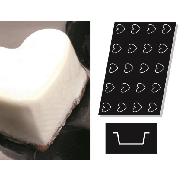 FLEXIPAN MOULD HEART 20PCS 47740 41