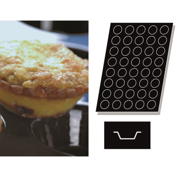 FLEXIPAN MOULD SMALL QUICHES 40PCS 47740 84