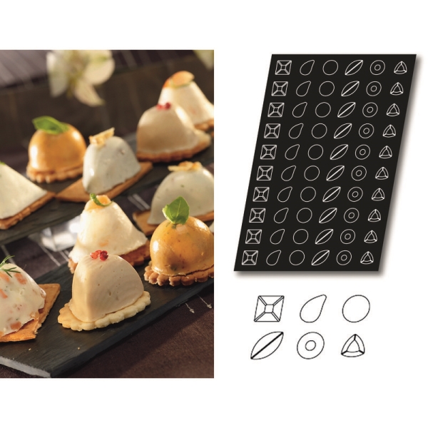 FLEXIPAN MOULD PETIT FOUR 60PCS 47740134