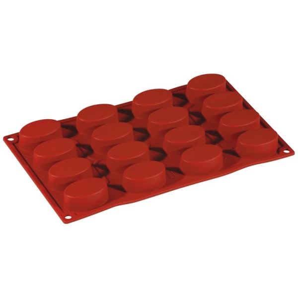 CAKE MOULD SILICONE OVALS 16PCS 47742 09