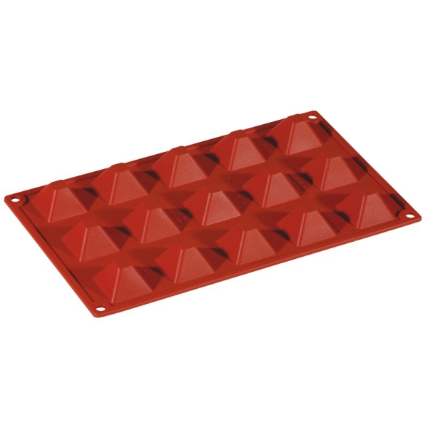 CAKE MOULD SILICONE PYRAMID 15PCS 47742 13