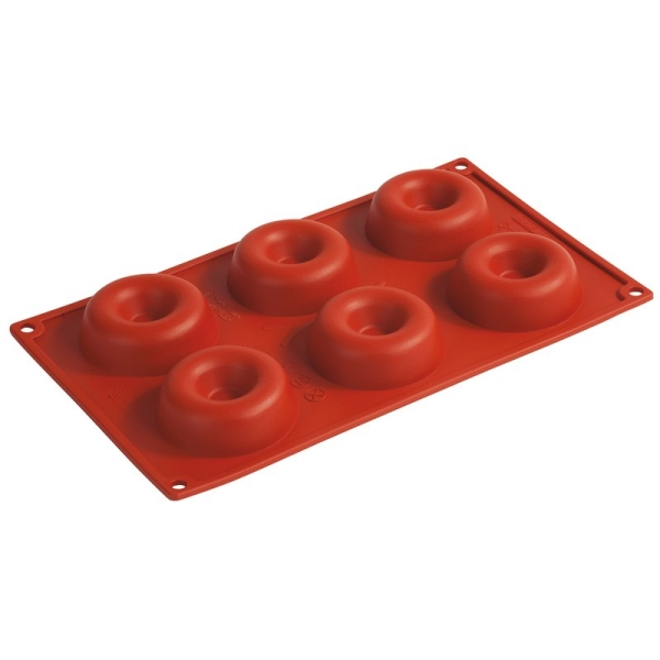 CAKE MOULD SILICONE SAVARINS 6PCS 47742 15