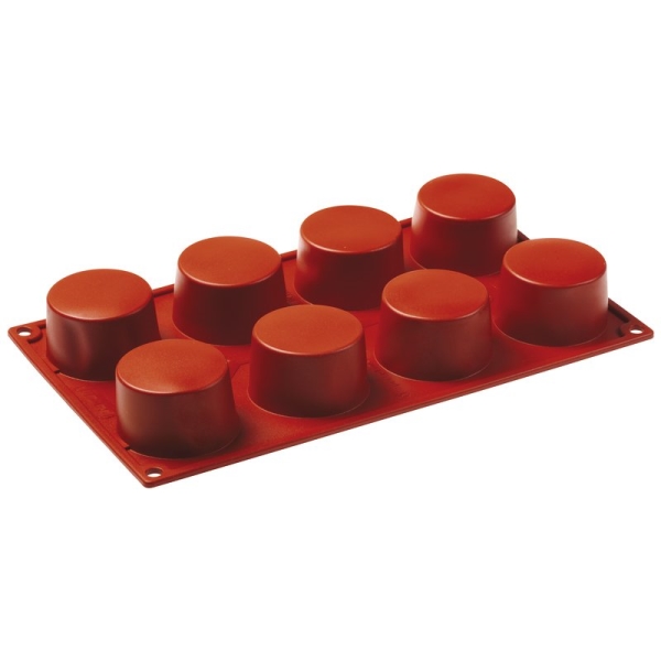 CAKE MOULD SILICONE CYLINDERS 8PCS 47742 17