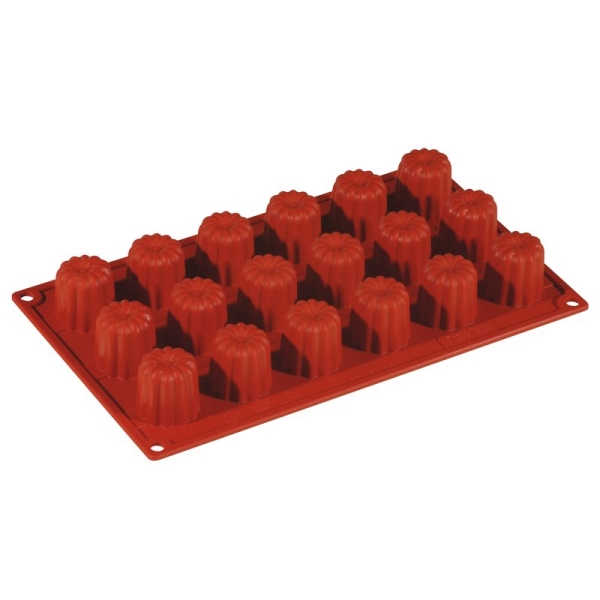 CAKE MOULD SILICONE MINI CANNELLE 18PCS 47742 42