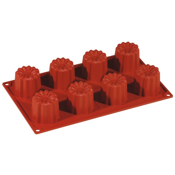 CAKE MOULD SILICONE CANNELLE 8PCS 47742 51