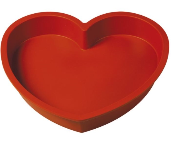 CAKE MOULD SILICONE HEART 22X21.8X3.5 47770 21