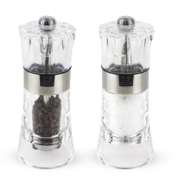 SALT AND PEPPER GRINDER TRANSPARENT 14CM 2 34559