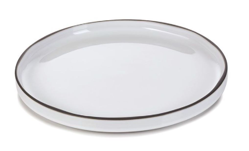 FLAT PLATE CARACTERE WHITE 26CM 652703