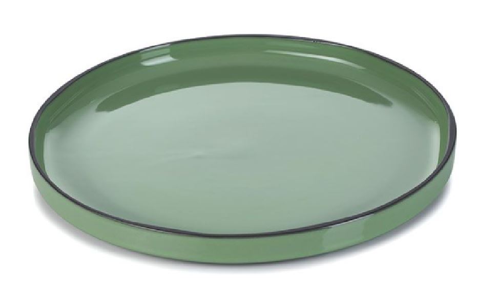 FLAT PLATE CARACTERE GREEN 26CM 652704