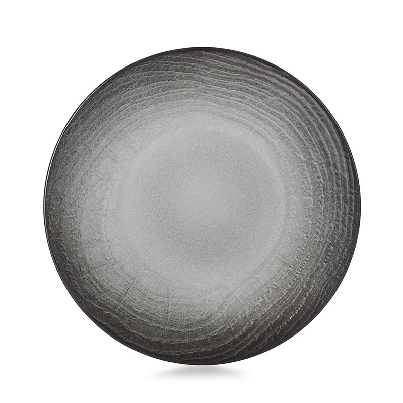 DESSERT PLATE SWELL BLACK 21.5CM 653517