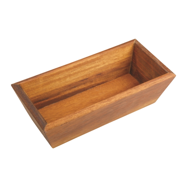 BREAD BASKET WOODEN 12X18X7.5CM IE1218