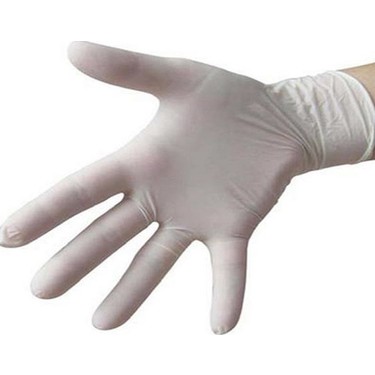 LATEX GLOVES WITH POWDER MEDIUM 100 PCS 